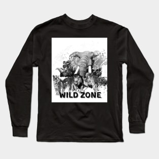 Wild Zone, Inspirational Phrase Long Sleeve T-Shirt